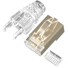 Hot selling rj45 modular plug Tangle-Free Latch rj45 connector shielded cat6a cat6 network cable rj45 connector